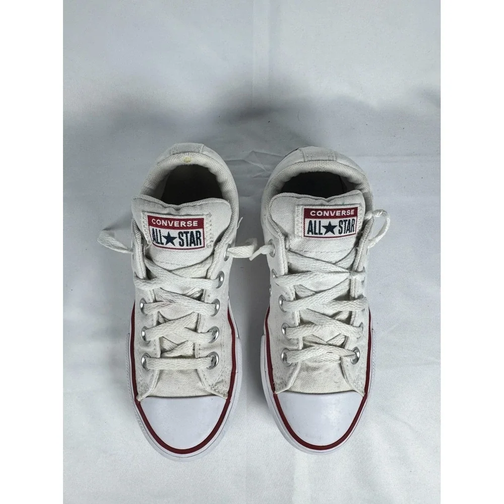 Converse Chuck Taylor All Star Kid 1 Sneaker White Canvas Low Top Athletic Shoes